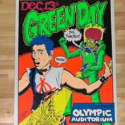 Gig Posters Green Day - 1995 Chris Coop Poster Los Angeles, CA 1st Olympic Auditorium