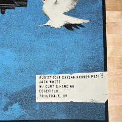 Gig Posters Jack White - 2014 Rob Jones Poster Troutdale, OR