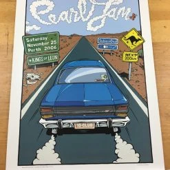 Pearl Jam - 2006 Daymon Greulich Poster Perth, AUS Subiaco Oval
