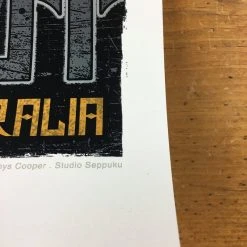 Pearl Jam - 2014 Rhys Cooper Poster Melbourne, AUS Flemington Racecourse