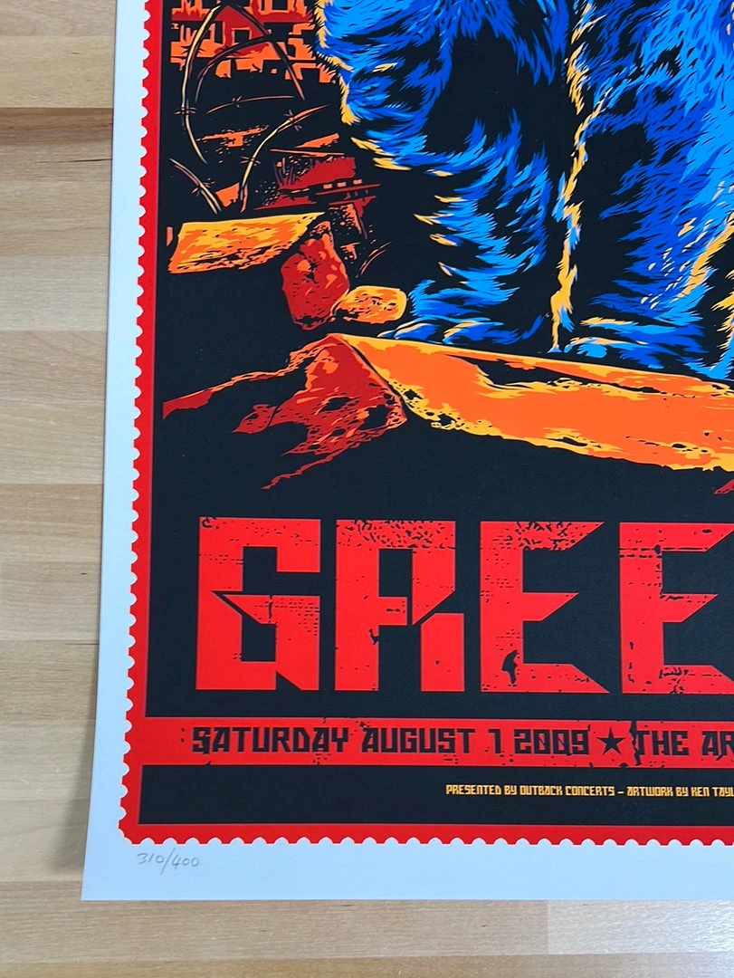 Green Day - 2009 Ken Taylor Poster Duluth, GA Gwinnett