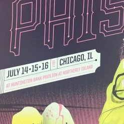 Phish - 2017 Delicious Design League Poster Chicago, IL Northerly Island