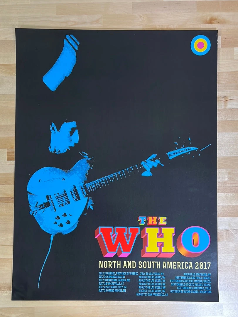 Sold Out Posters The Who - 2017 Poster North & South America Tour Litho Print