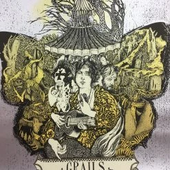David V D'Andrea Grails - 2009 David V. D'Andrea Poster San Francisco, CA Cafe Du Nord Gig Posters