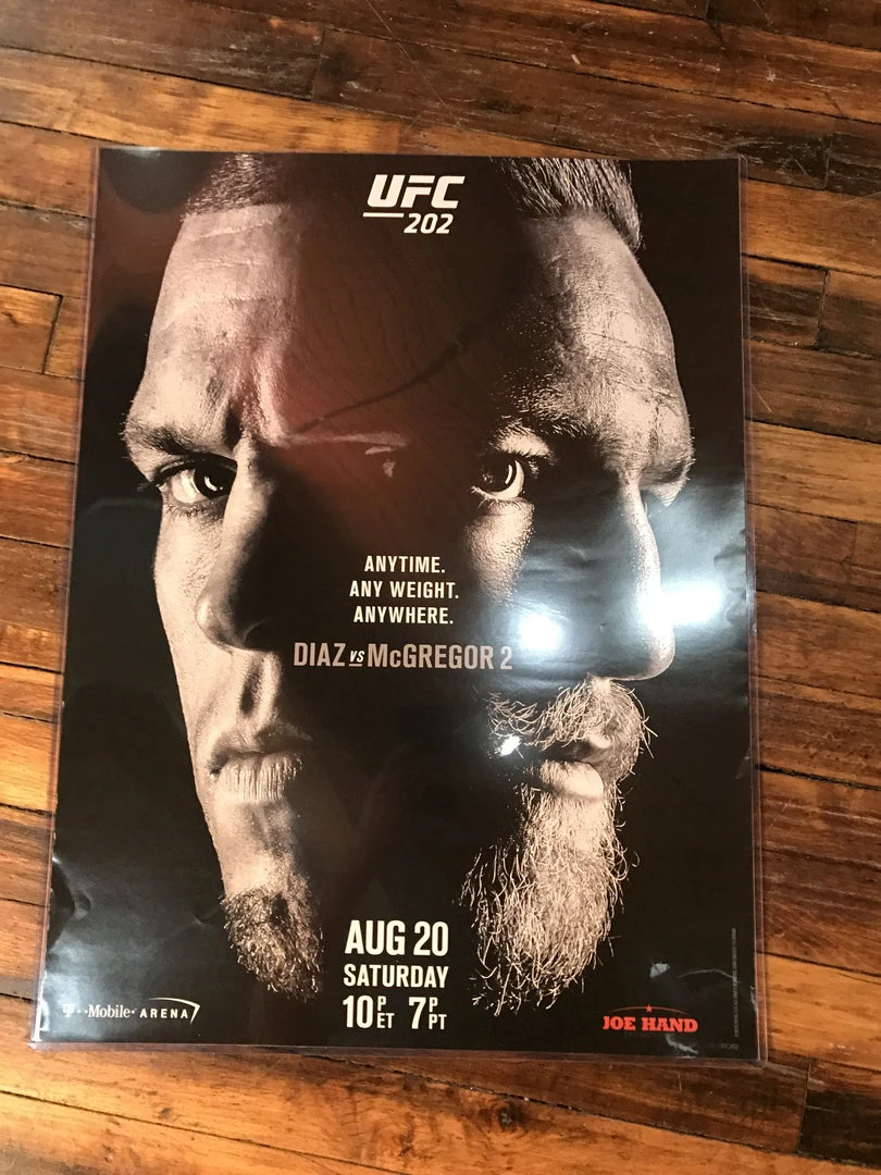 Sold Out Posters UFC 202 Poster Conor McGregor Vs. Nate Diaz T Mobile Arena PPV