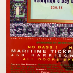 MHP 27 Merle Haggard - 1997 Lee Conklin Poster Maritime Hall San Fran 1st Gig Posters