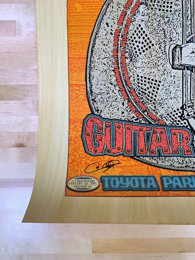Crossroads Guitar Festival - 2007 Chuck Sperry Guitar Poster, Eric Clapton
