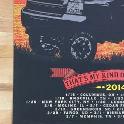 Sold Out Posters Luke Bryan - 2014 Poster That's My Kind Of Night Tour Gig Posters