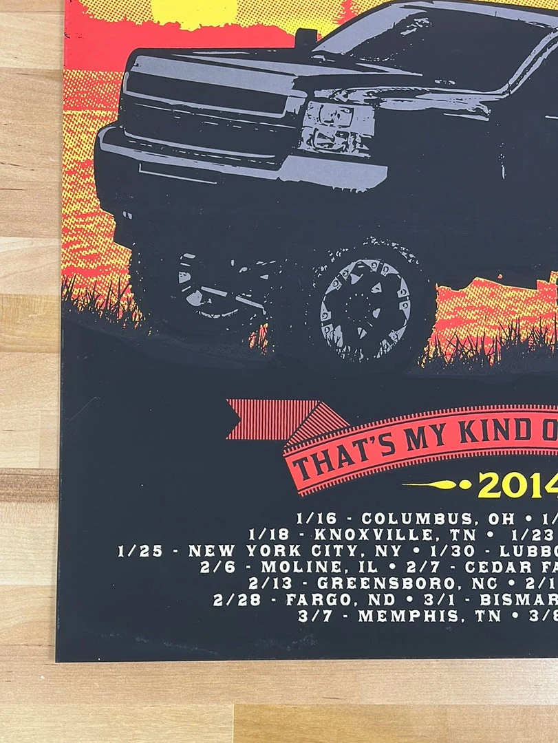 Sold Out Posters Luke Bryan - 2014 Poster That's My Kind Of Night Tour Gig Posters