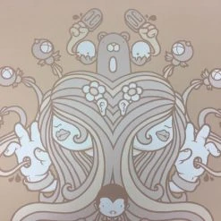 Art Prints Untitled (Tan Psych) - 2008 Mike Budai Poster Art Print