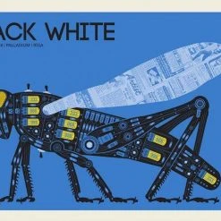 Jack White - 2018 Methane Studios Poster Riga, LVA BHR Tour