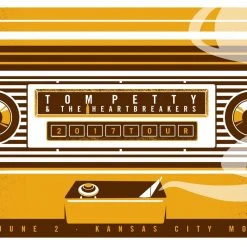 Tom Petty - 2017 Dan Stiles Poster Kansas City, MO 40th Anniversary Tour Gig Posters