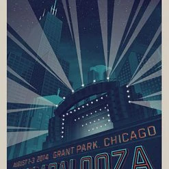 Tim Andedrson Chicago, IL Lollapalooza - 2014 Tim Anderson Poster Show Edition Chicago