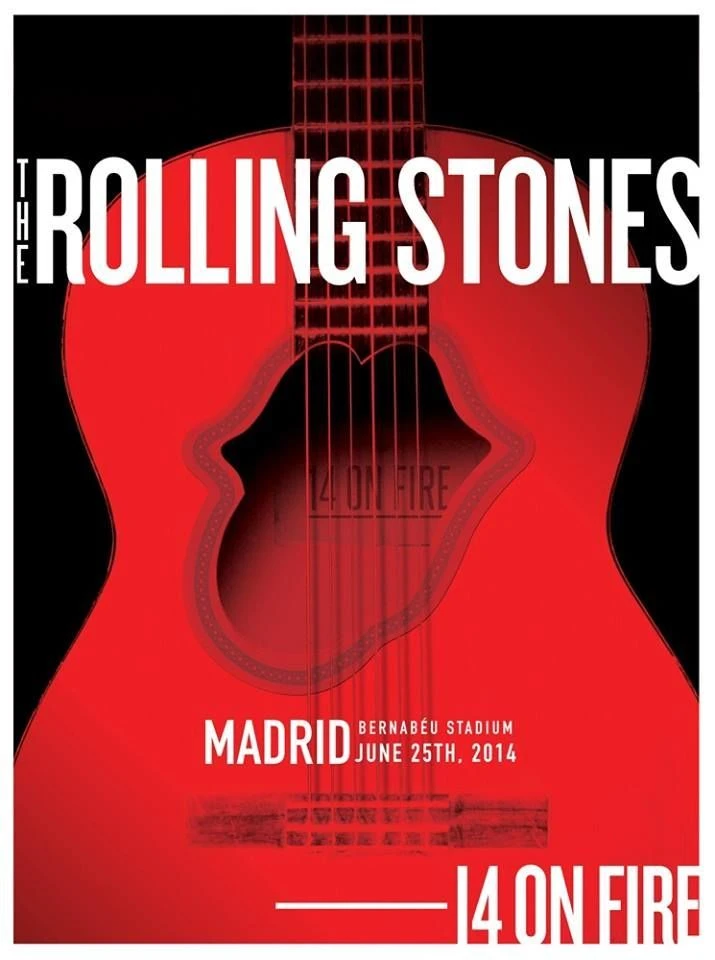 Sold Out Posters Rolling Stones - 2014 Official Poster Madrid, Spain #2