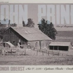 Sold Out Posters John Prine - 2018 Poster Omaha, NE Orpheu Theater Gig Posters