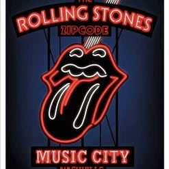 Sold Out Posters Rolling Stones - 2015 Poster Nashville, TN LP Field Zip Code Tour Gig Posters